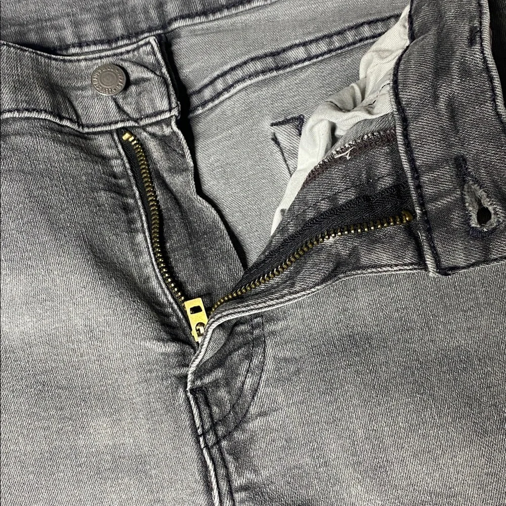Levi's Lot 510 Grey Ankle Zip Denim Skinny’s - Picture 8 of 13